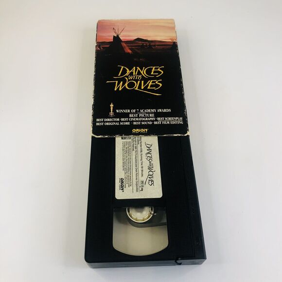 Dances With Wolves VHS 1990 Kevin Costner Western - Picture 2 of 2